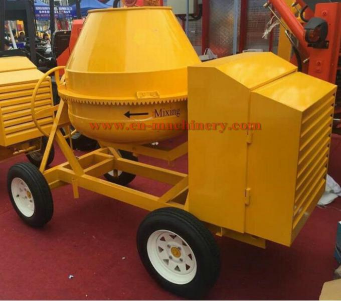 High capacity 350L diesel engine powered concrete mixer 4 whees beton
