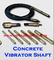 Construction site portable hand held concrete vibrator hose needle poker rod supplier