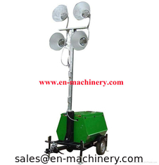 China Vehicle-mounted Portable Outdoor Light Tower,handbrake mobile lighting tower supplier