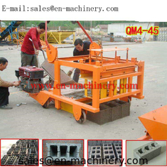 China Cheapest Hollow Cement Block Making Machine 4-45 Small Concrete Brick Making Machine supplier
