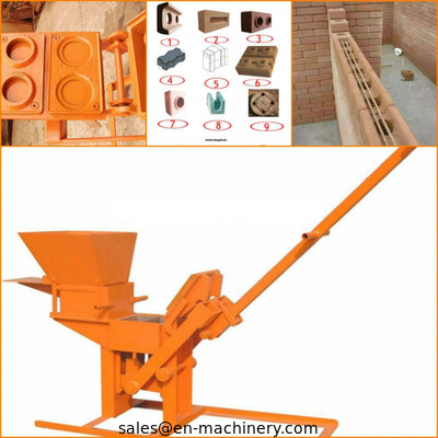 Clay Block Machine 2-40 Moulds Manual Brick Making Machinery for sale Machine