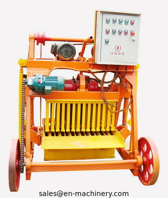 Mobile Diesel Concrete Block Making Machine 4-45 no Electric Concrete Brick Making Machine