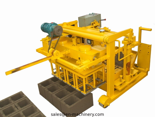Machine For Concrete Block 40-3 Movable Hollow Block Making Equipment From China