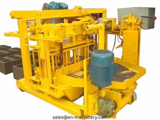 Machine For Concrete Block 40-3 Movable Hollow Block Making Equipment From China