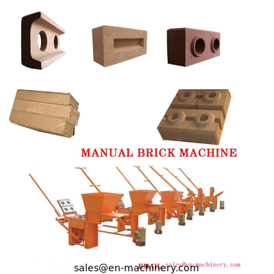 Clay Block Machine 2-40 Moulds Manual Brick Making Machinery for sale Machine