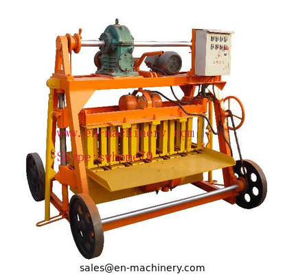 Mobile Diesel Concrete Block Making Machine 4-45 no Electric Concrete Brick Making Machine