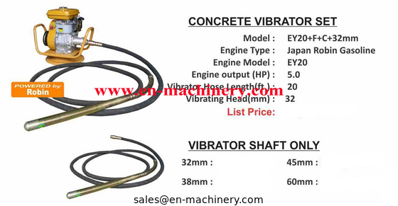 Leading Manufacturer Honda Japanese Type Concrete Vibrator For Wholesaler