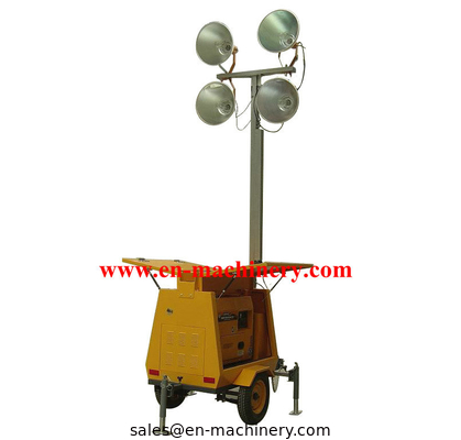 Vehicle-mounted Portable Outdoor Light Tower,handbrake mobile lighting tower