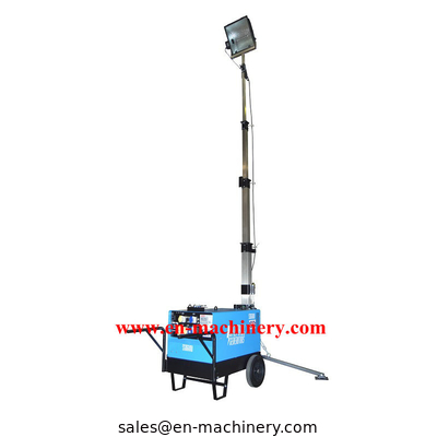 Vehicle-mounted Portable Outdoor Light Tower,handbrake mobile lighting tower
