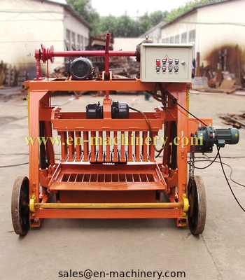 Mobile Diesel Concrete Block Making Machine 4-45 no Electric Concrete Brick Making Machine