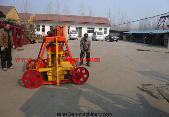 Mobile Diesel Concrete Block Making Machine 4-45 no Electric Concrete Brick Making Machine
