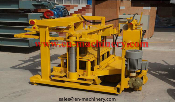 Machine For Concrete Block 40-3 Movable Hollow Block Making Equipment From China