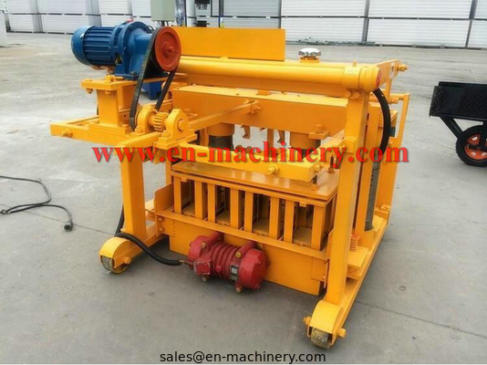 Machine For Concrete Block 40-3 Movable Hollow Block Making Equipment From China