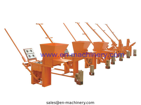 Low Cost to Build House 2-40 Manual Clay Brick Pressing Machine Block Making Machine