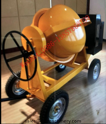 Mobile Concrete Mixer Machine 350L Small Gasoline Diesel Seft-Load Concrete Mixer