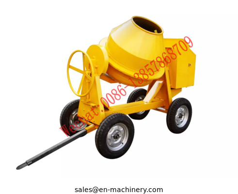 Mobile Concrete Mixer Machine 350L Small Gasoline Diesel Seft-Load Concrete Mixer