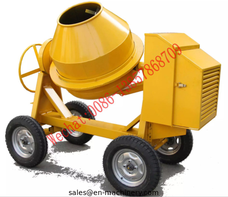 Mobile Concrete Mixer Machine 350L Small Gasoline Diesel Seft-Load Concrete Mixer